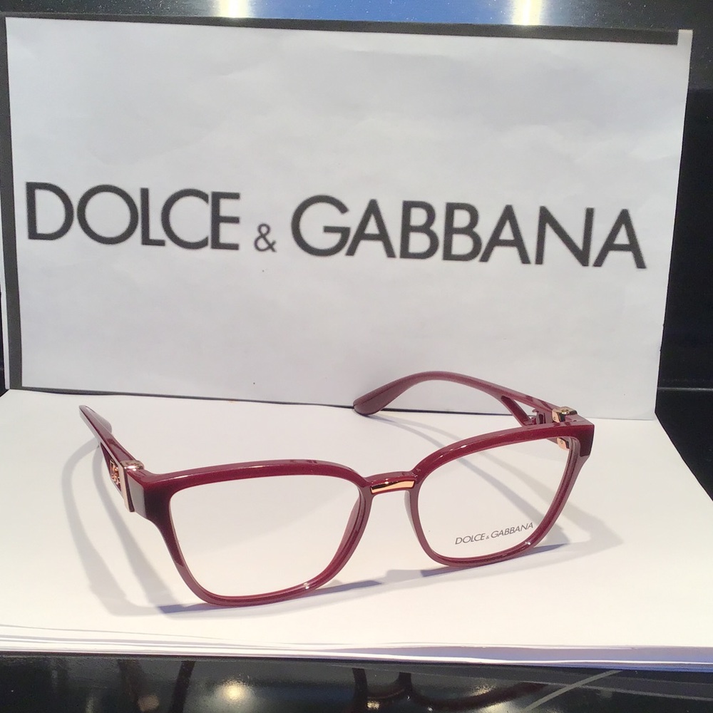 New Dolce and Gabbana Bordeaux Eyeglasses DG5070 3285. No Case